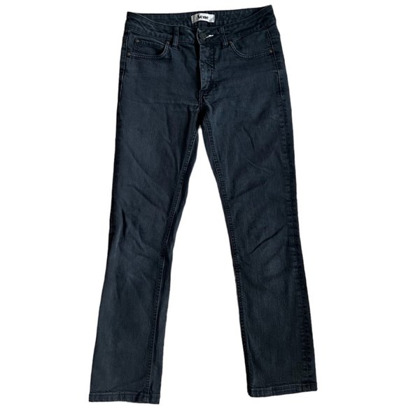 Acne Women’s Hex Cash Skinny Jeans Size 28 Black Stretch Denim GUC - Picture 1 of 11